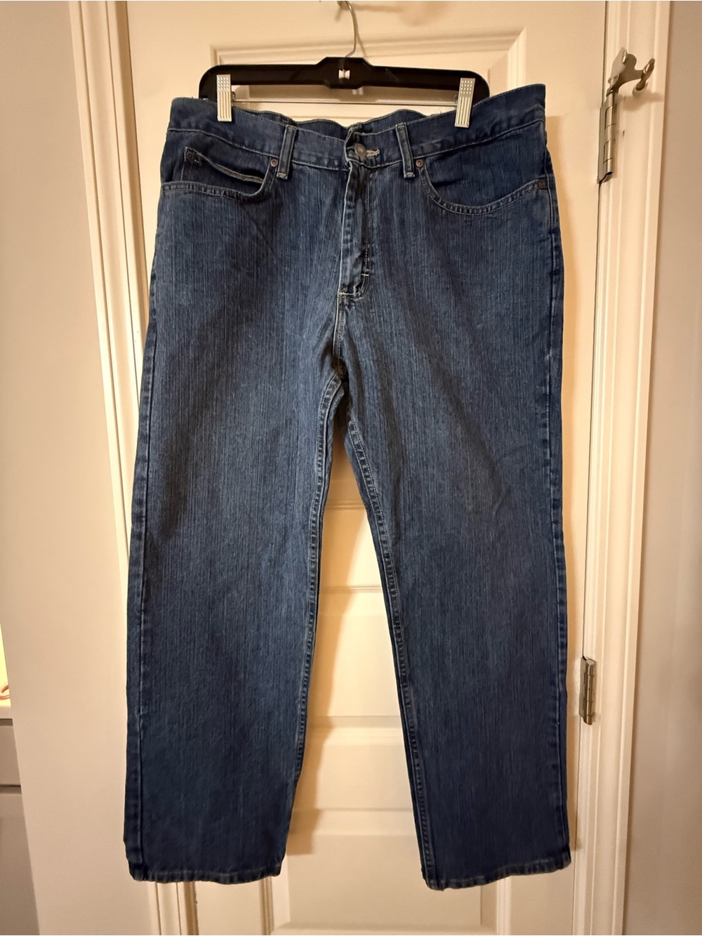 Lee Men's Relaxed Dark Blue Jeans 36X30